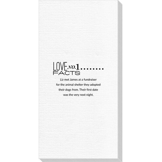 Just the Love Facts Deville Guest Towels